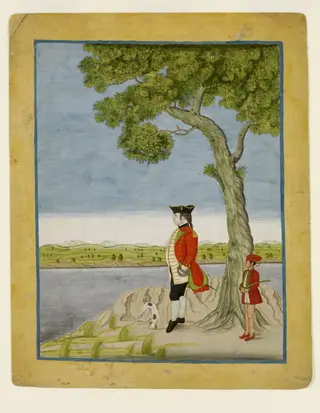 A military officer of the East India Company