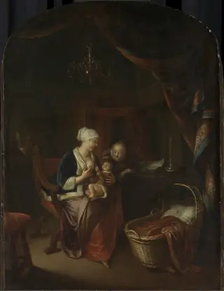 A Mother Giving her Child the Breast