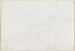 A Piazza with an Obelisk