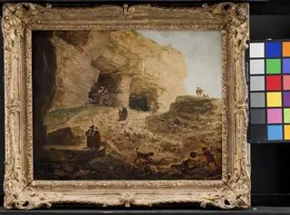 A Quarry with a Flock of Sheep