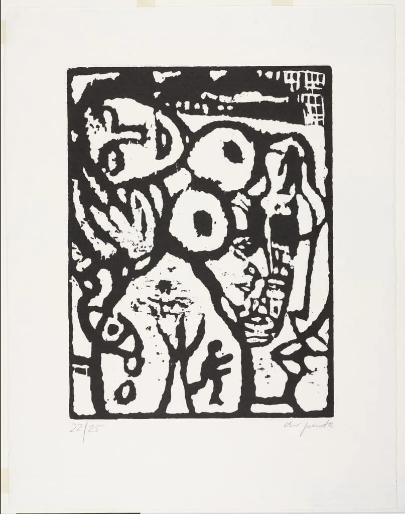 Untitled, by A.R. Penck, ink, 1978