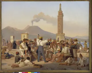 A Reciter of "Orlando Furioso" at the Molo, Naples
