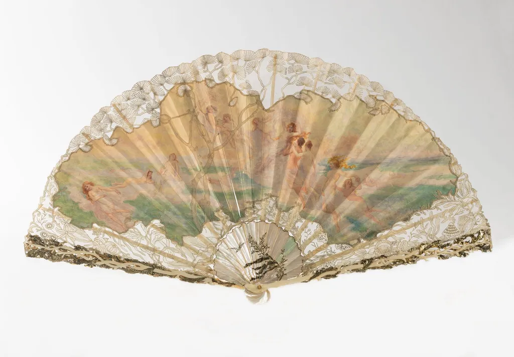 Eventail plié, by A. Rodien, unspecified, 1850