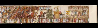 A scroll-painting