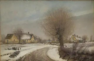 A Sealand Village. Winter, by Laurits Andersen Ring