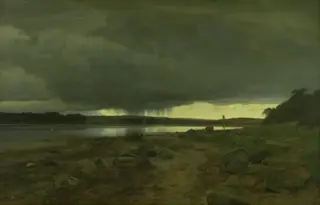 A Showery Landscape. Kalø Vig, Jutland