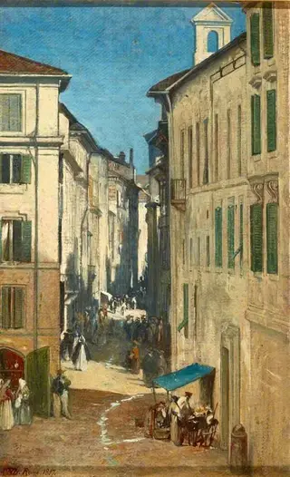 A Street in Rome, by William Fettes Douglas