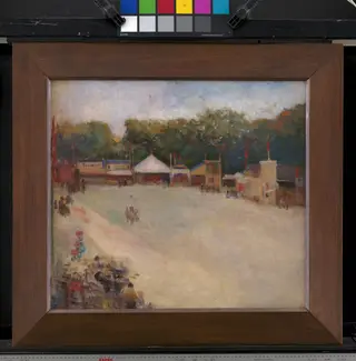 A Summer's Evening at the Fun Fair in the Deer park, North of Copenhagen