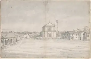 A Town Center with a Church