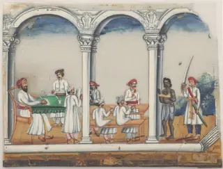 A trail scene in a magistrate's court