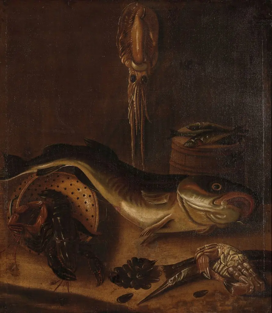 Still Life with Fish, by A. van Doeff
