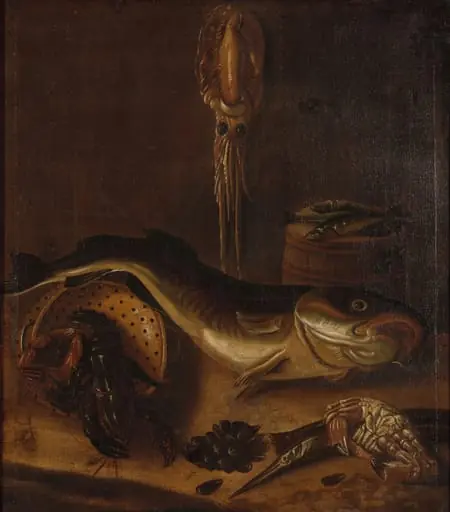 Still Life with Fish, by A. van Doeff