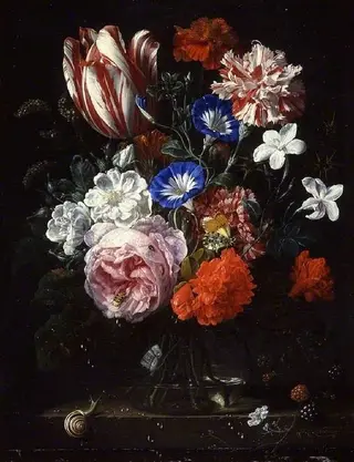 A vase of flowers, by Nicolaes van Verendael