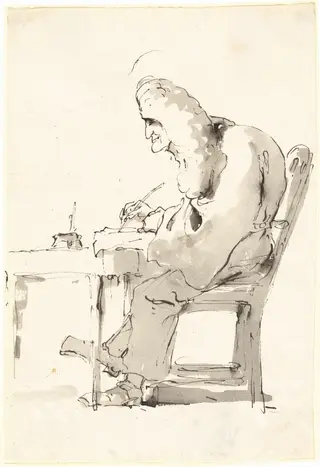 A Venetian Lawyer at His Desk