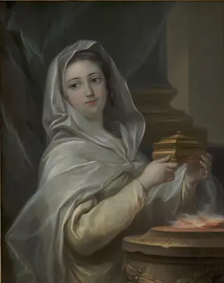 A Vestal. Woman portrayed as a Vestal?