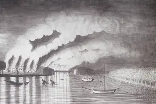 A View of the Plundering and Burning of the City of Grimross
