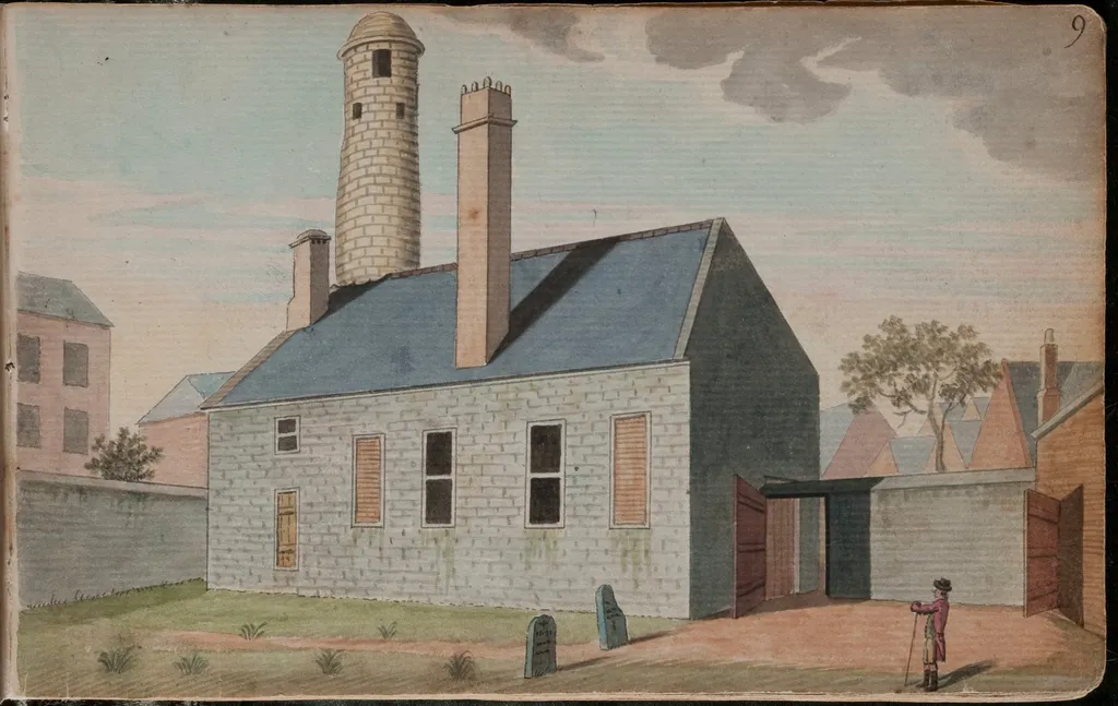A view of the round tower of Michael of Pole in the city of Dublin [...]