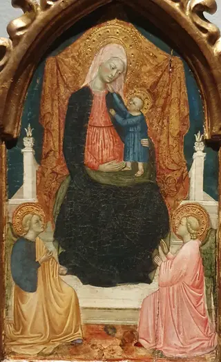 A Virgem em Majestade com o Menino e dois Anjos