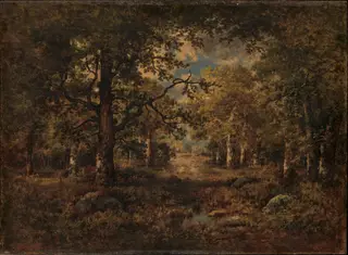 A Vista through Trees: Fontainebleau, by Narcisse Virgilio Díaz