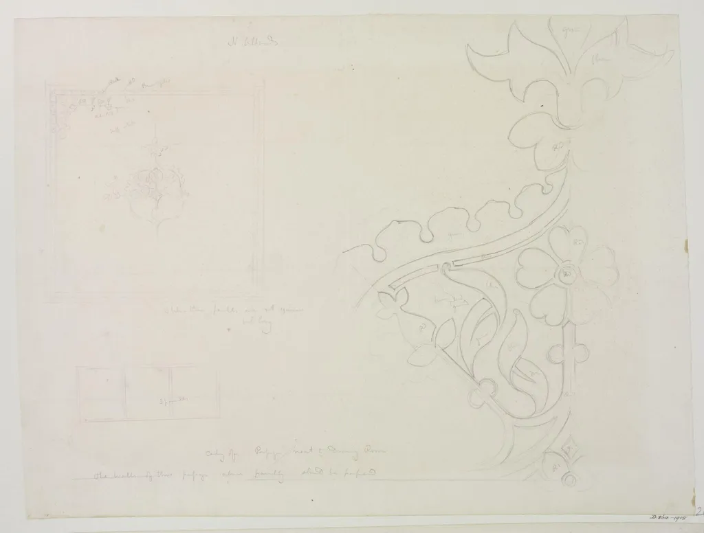 'Passage next to Drawing Room', by A.W.N. Pugin, 1848