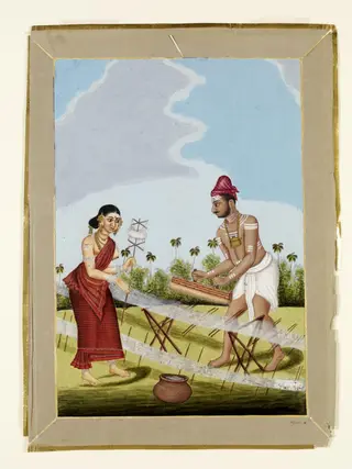 A Weaver and his wife