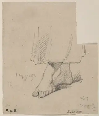 A woman's ankles and feet