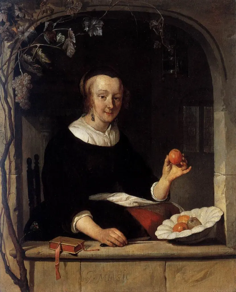 A Woman Seated at a Window