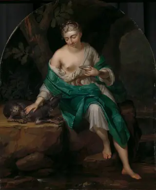 A Woman with a Dog