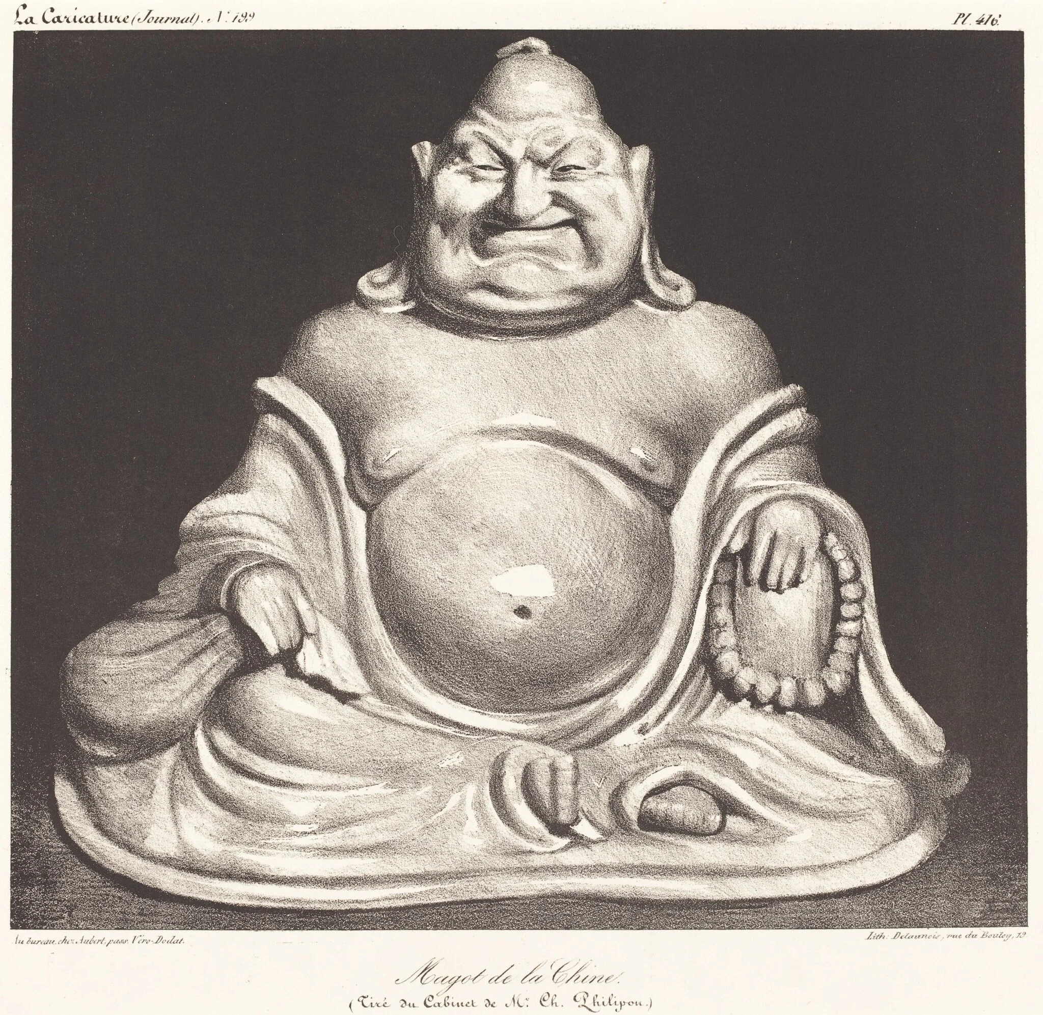 Magot de la Chine, detail