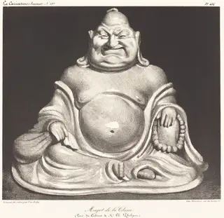 Magot de la Chine, by Honoré Daumier, ink, 1834