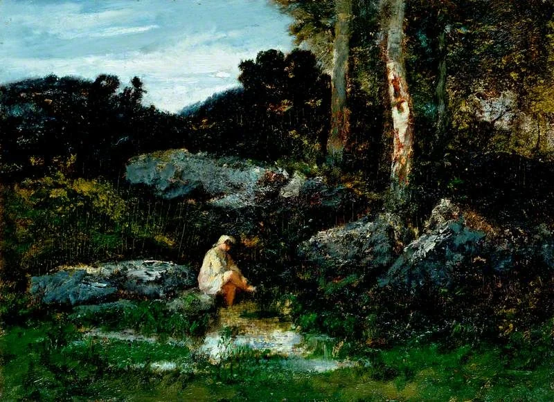 The Bather, detail