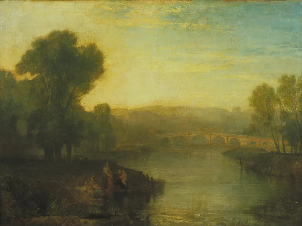 View of Richmond Hill and Bridge, by Joseph Mallord William Turner, oil, 1808