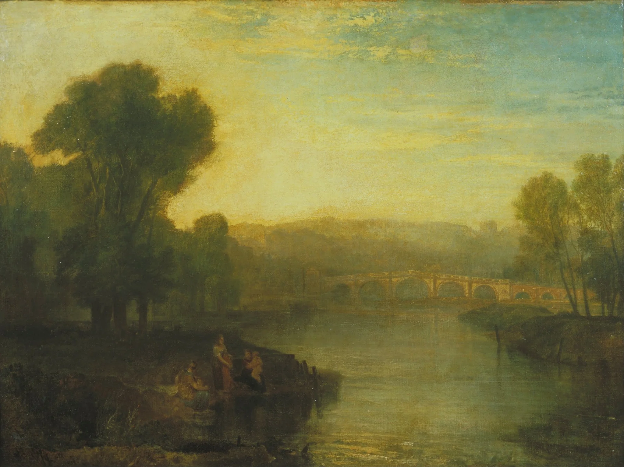 View of Richmond Hill and Bridge, detail