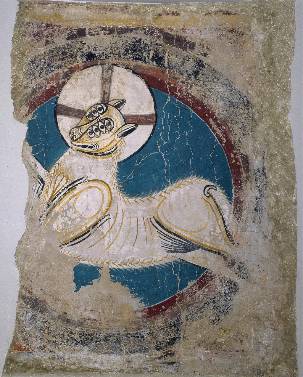 Arch of the Apocalyptic Lamb from Sant Climent de Taüll, by Master of Taüll, unspecified, 1123
