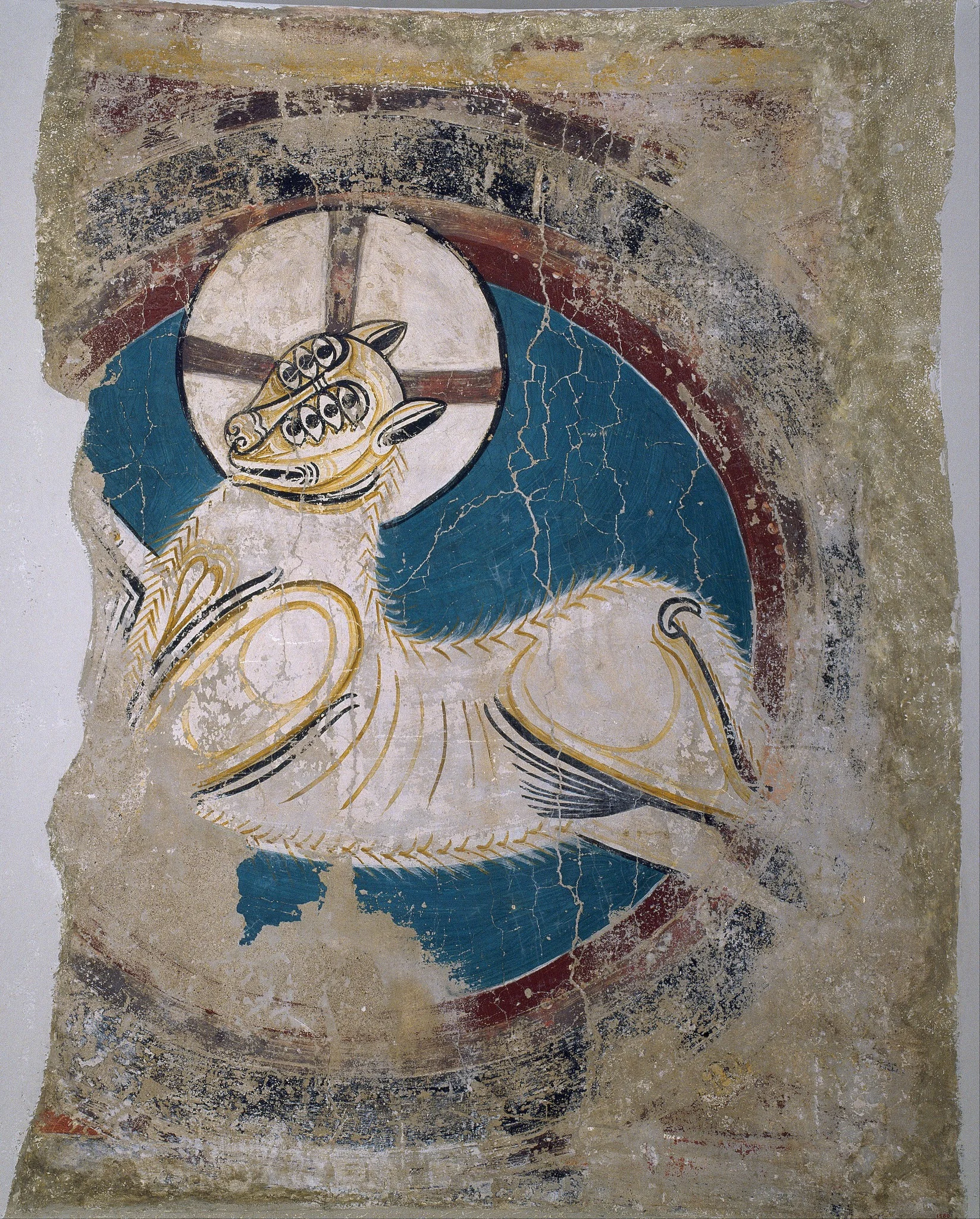 Arch of the Apocalyptic Lamb from Sant Climent de Taüll, detail