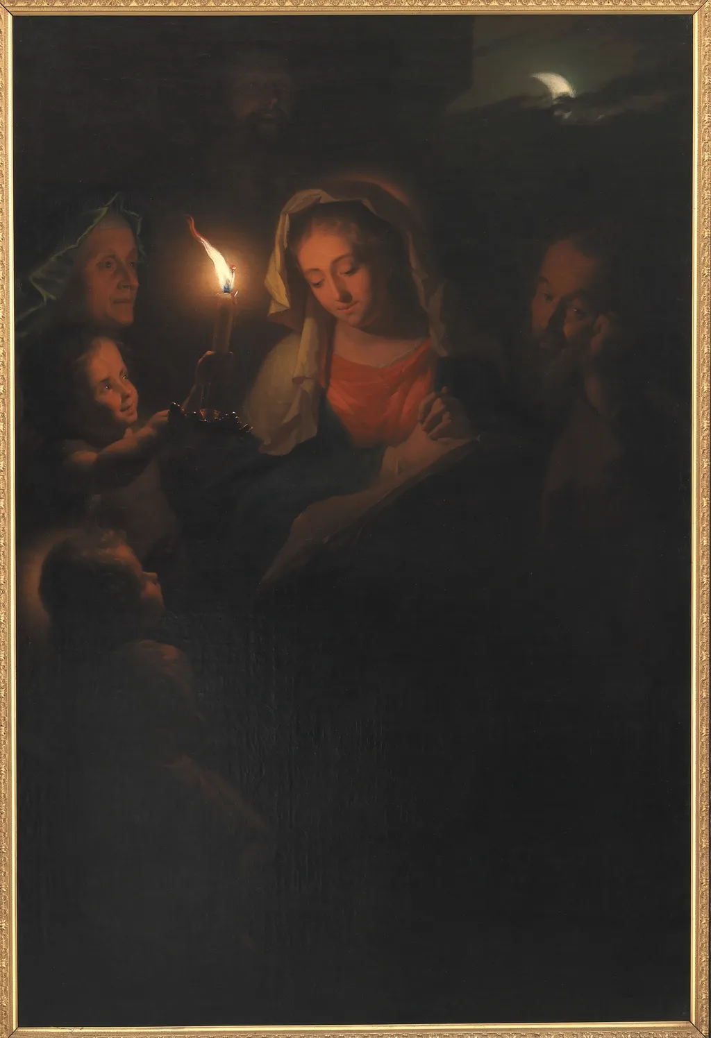 The Holy Family, by Godfried Schalcken, oil, 1690