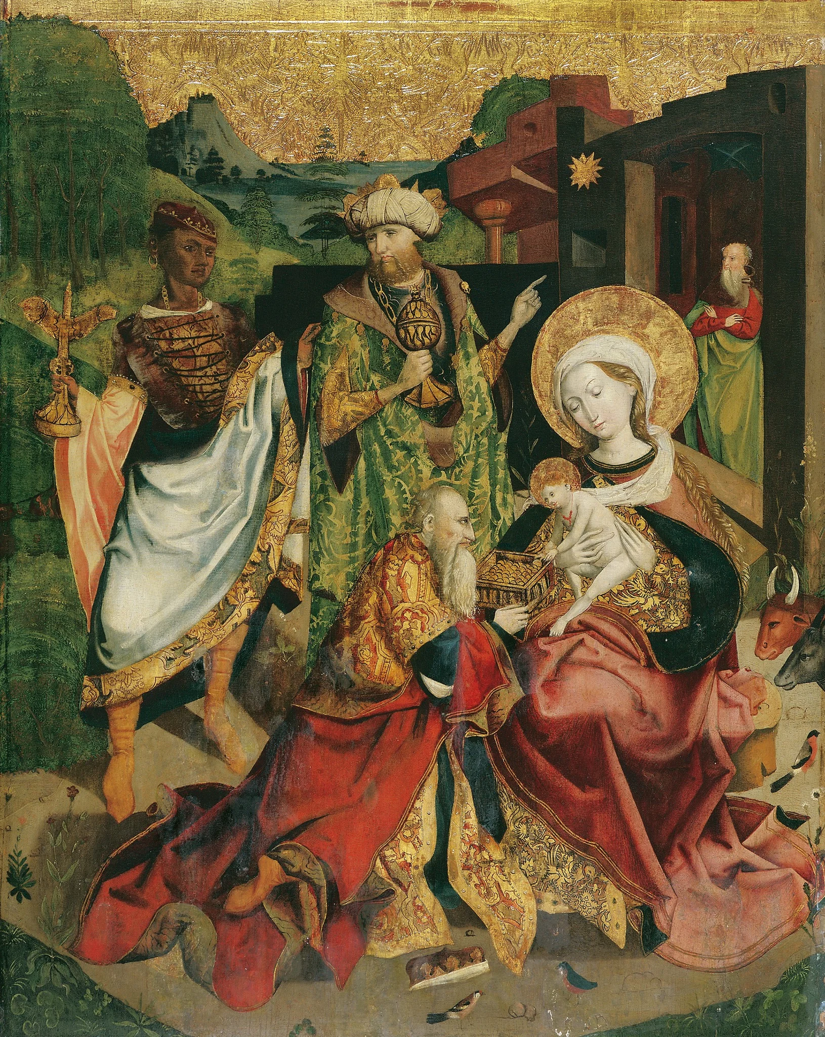 Anbetung der Hl. Drei Könige, detail