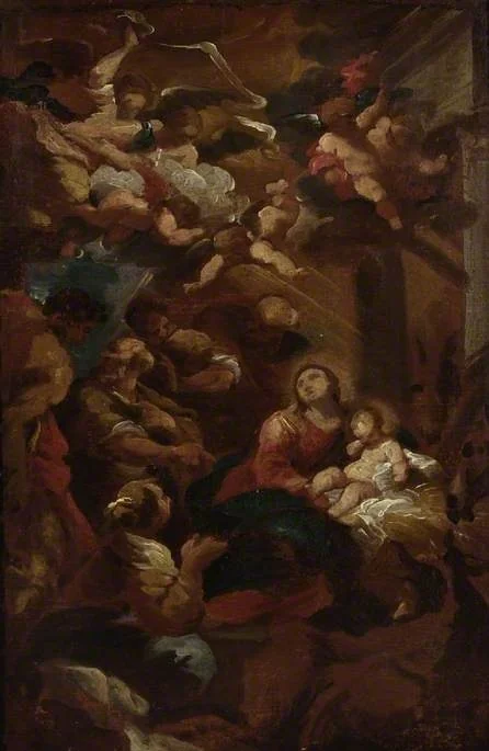 The Adoration of the Shepherds, detail