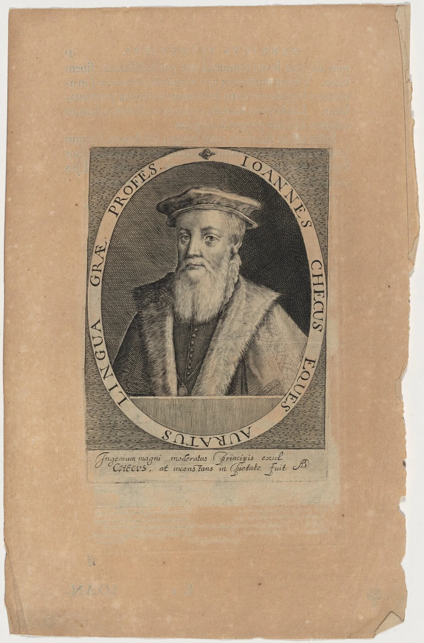 Sir John Cheke, Tutor to Edward VI, detail