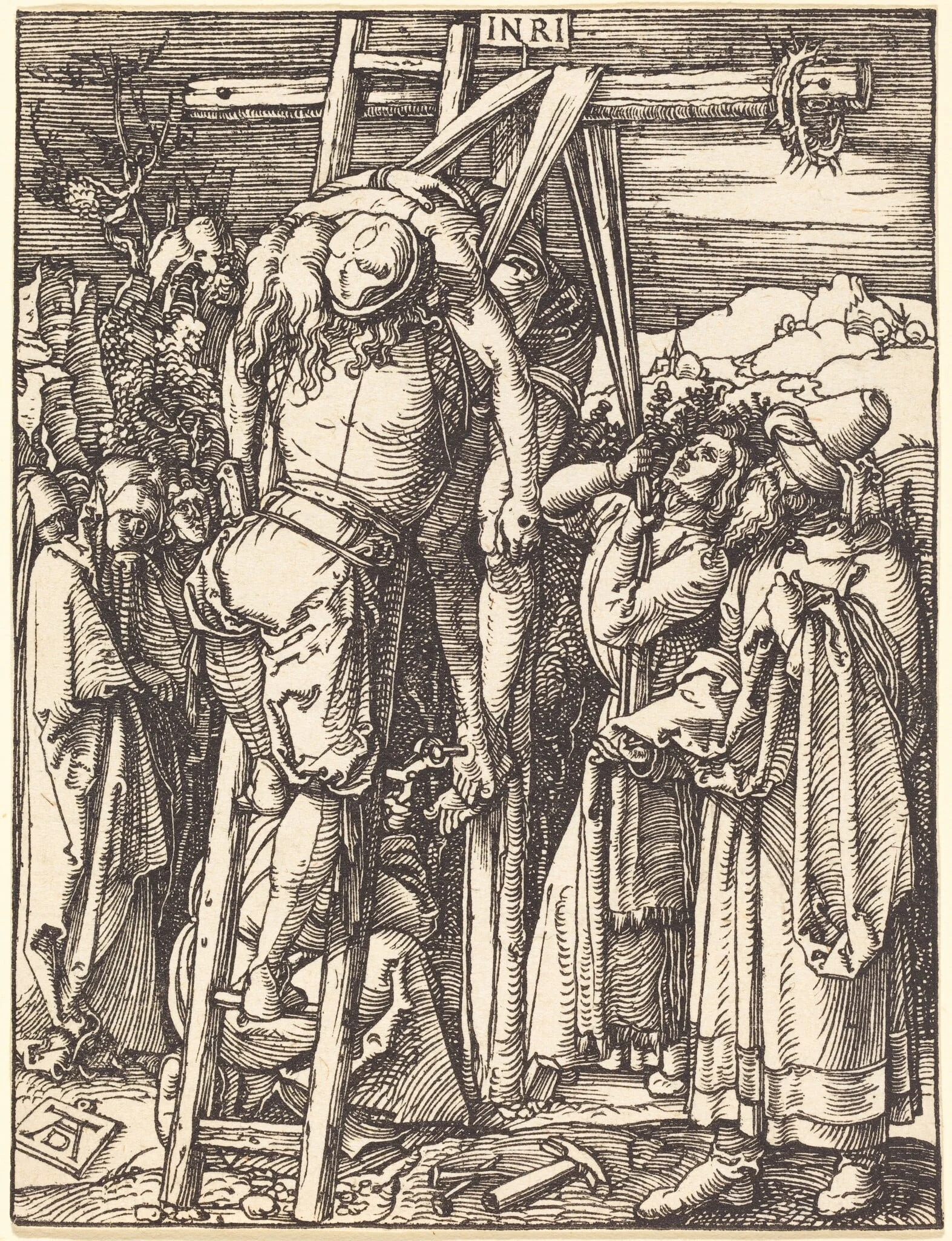 The Descent from the Cross, detail
