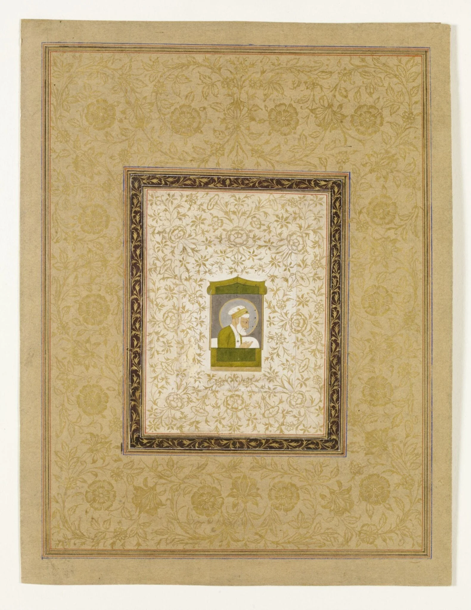 The emperor 'Alamgir in old age, detail