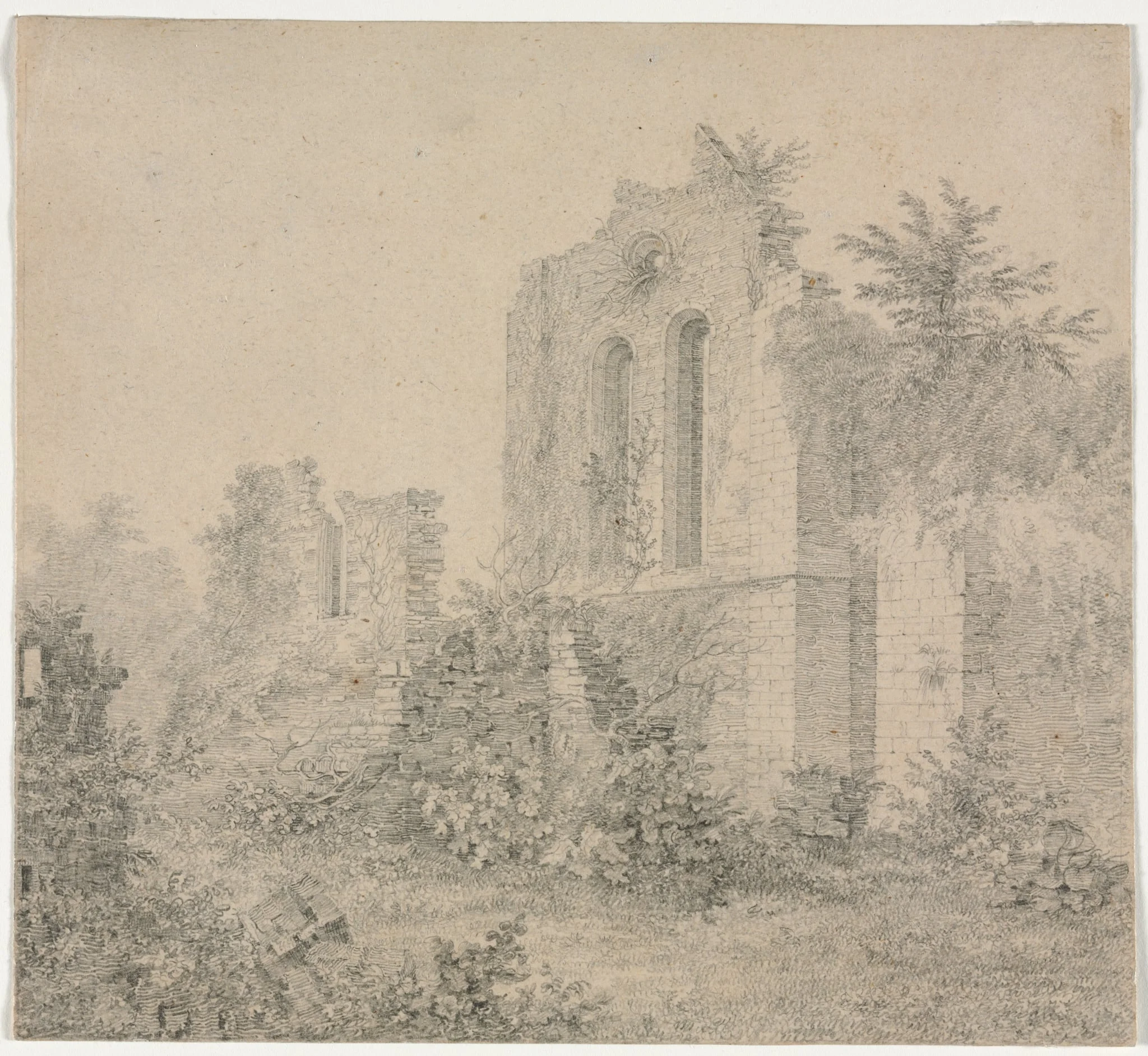 Ruins of an Abbey, detail