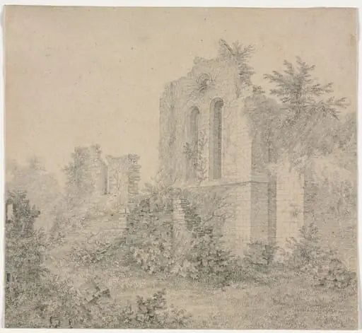 Ruins of an Abbey, by Charles Norris, 1834