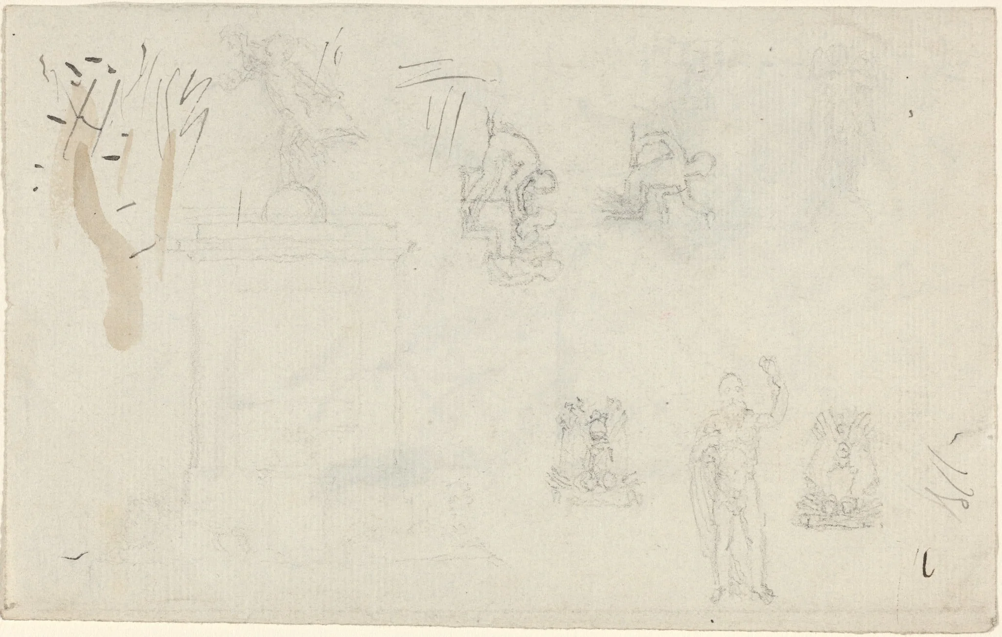 Sheet of Studies, detail