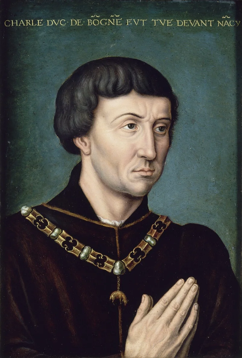 Portrait of Charles the Bold, Duke of Burgundy (1433-1477), detail