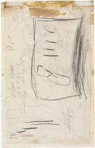 Sketch of Madame Cézanne (verso), by Paul Cézanne, 1882