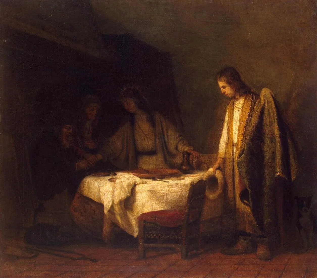 Tobias's Farewell to his Parents, detail
