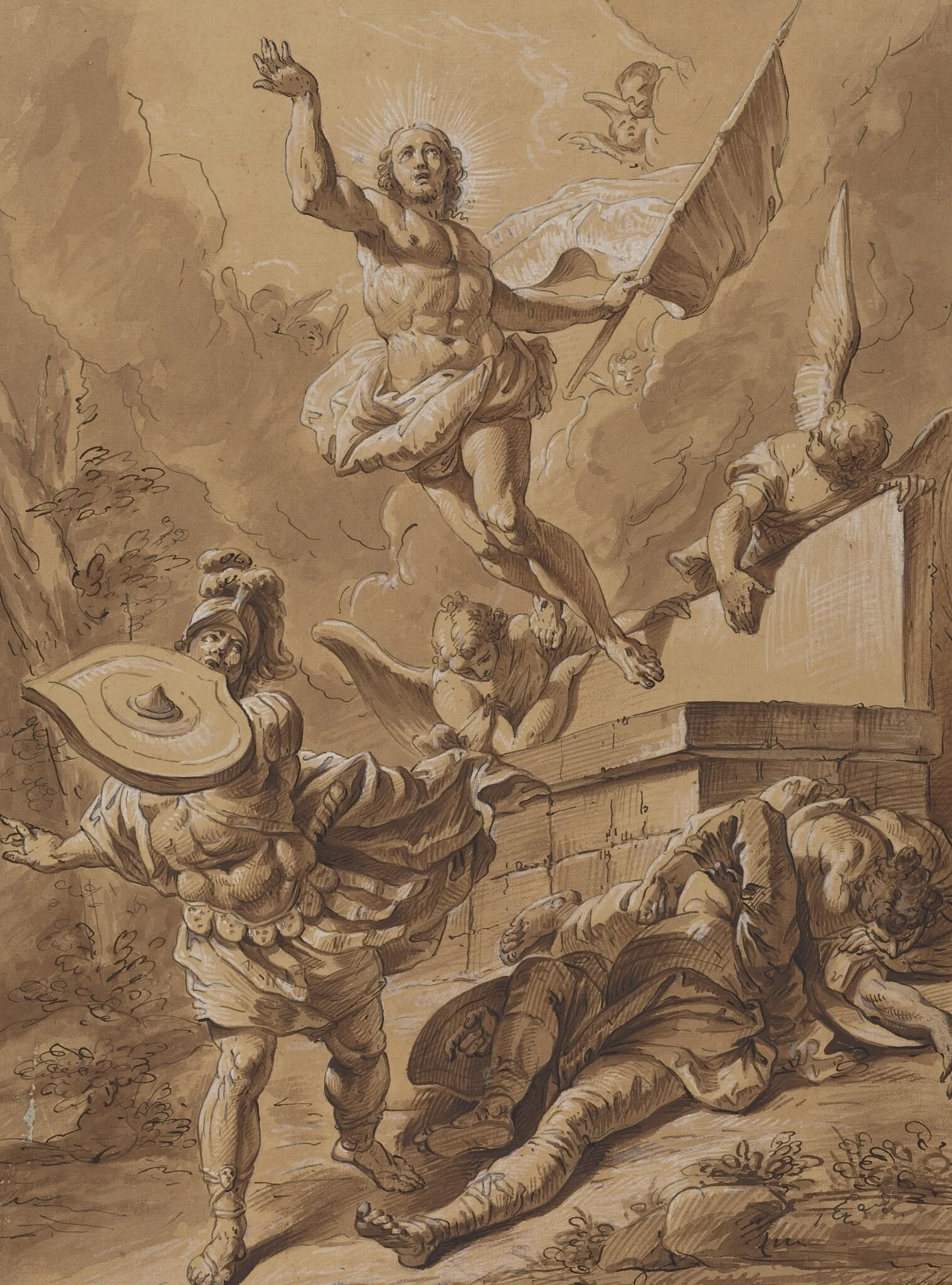 The Resurrection, detail