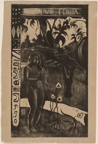 Nave Nave Fenua (Delightful Land), by Paul Gauguin, ink, 1894