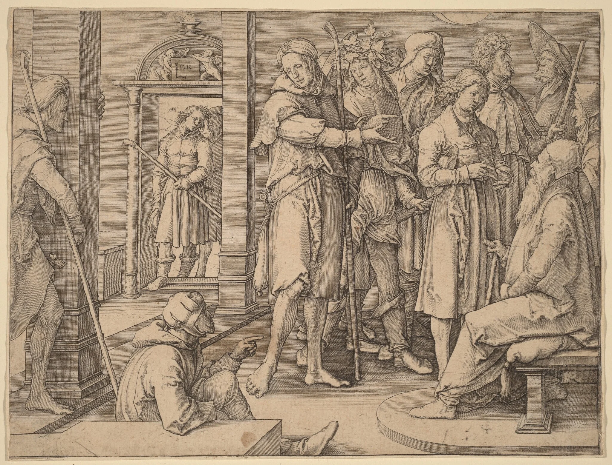 Joseph Interprets His Dream to Jacob, detail